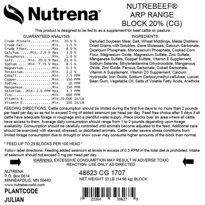 Nutrebeef Block Label